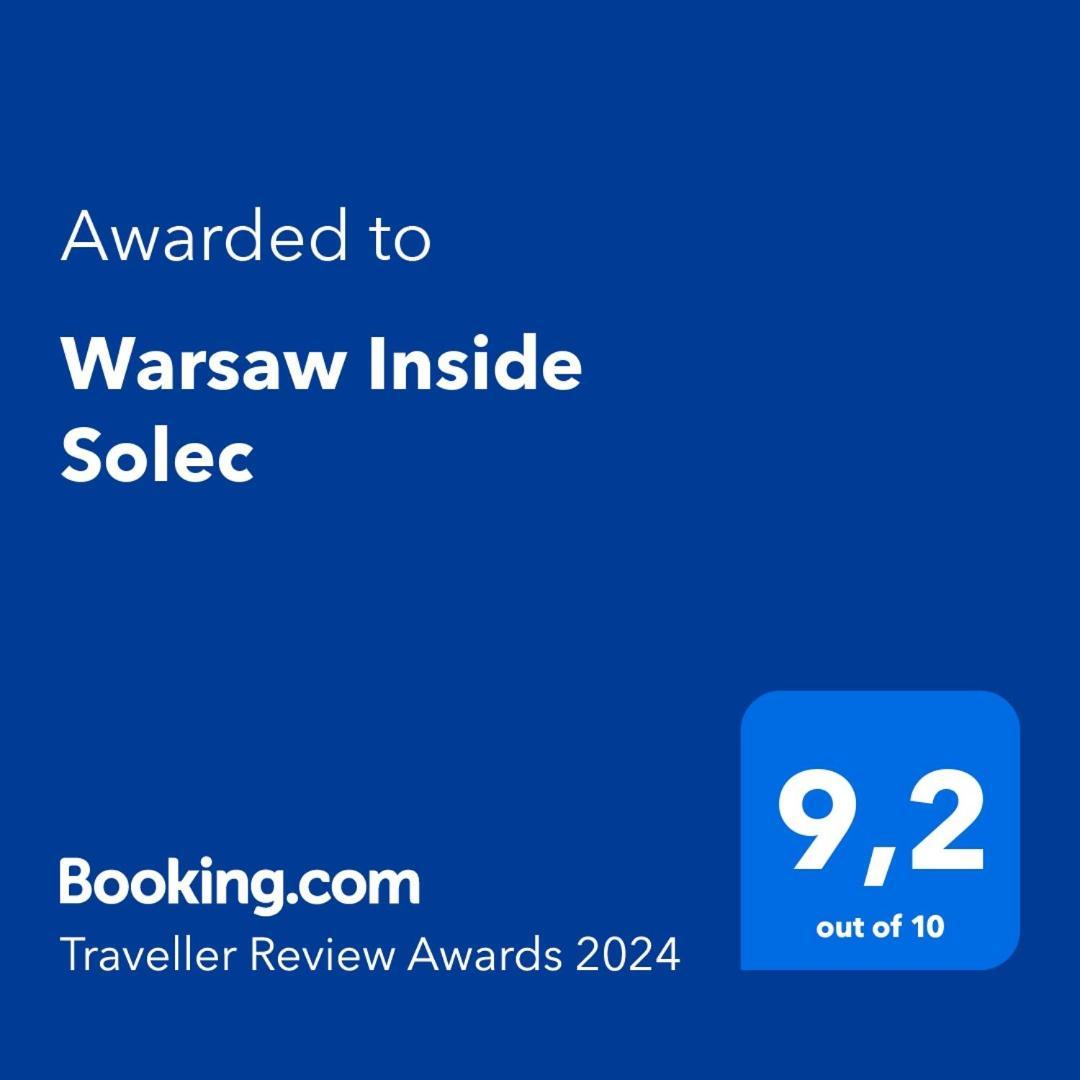 Warsaw Inside Solec With Private Parking Daire Dış mekan fotoğraf